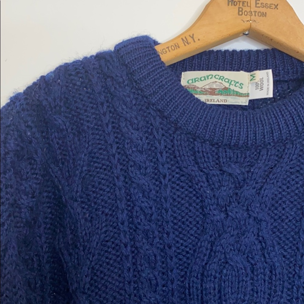 Aran crafts Irish wool sweater